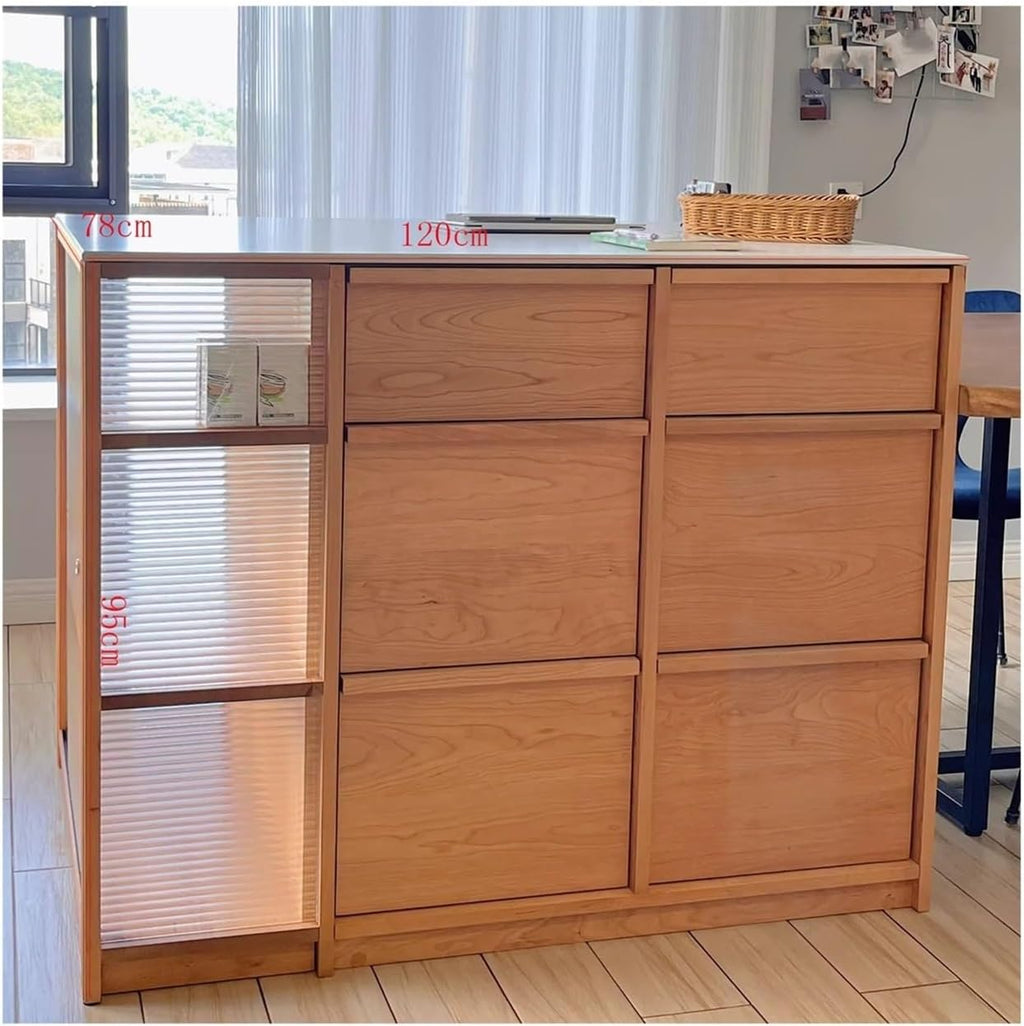 Freestanding Kitchen Island with Storage Cabinet D125526