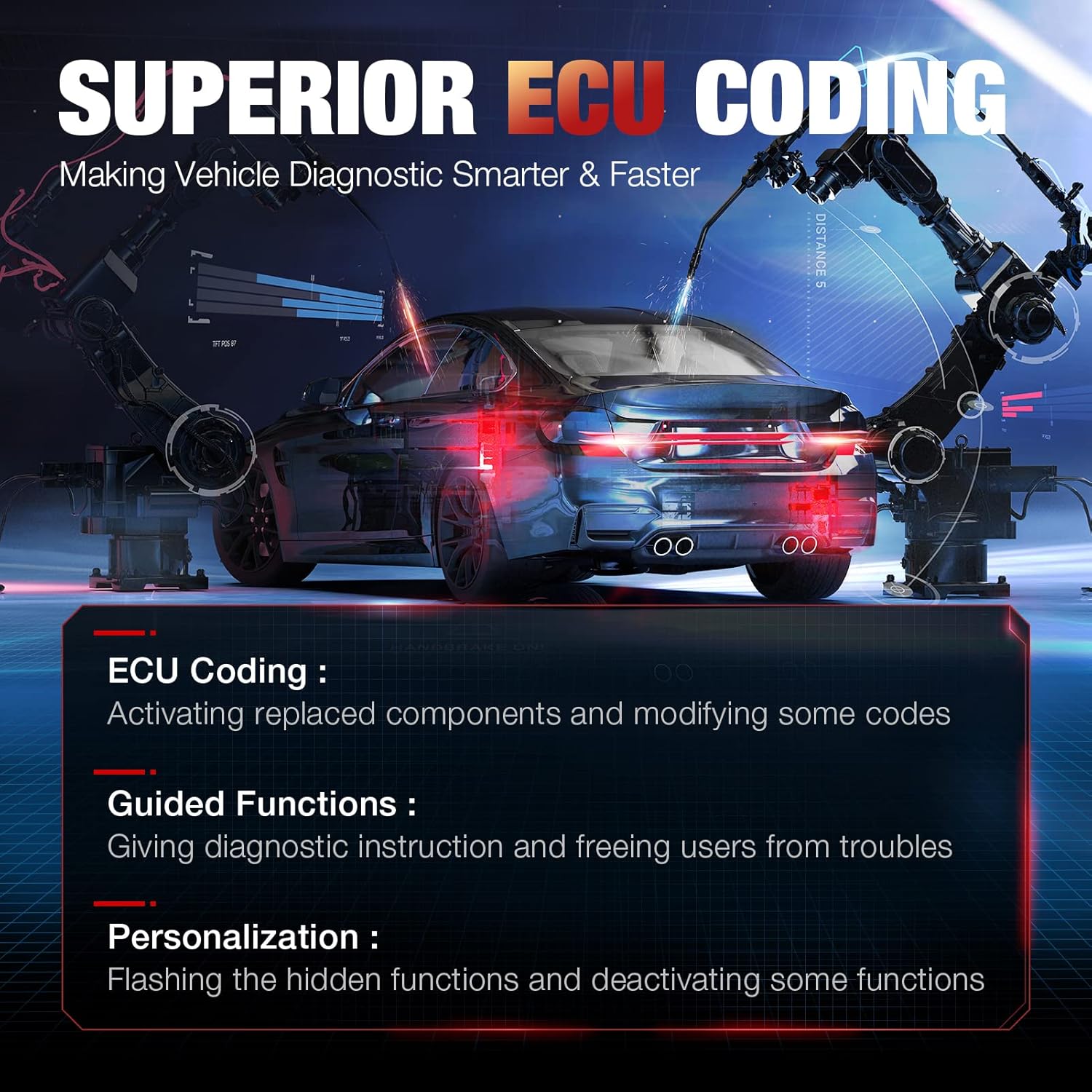 Autel Diagnostic Tool with 33+ Services, ECU Coding, Full Systems Diagnostic, Bidirectional Control R56203