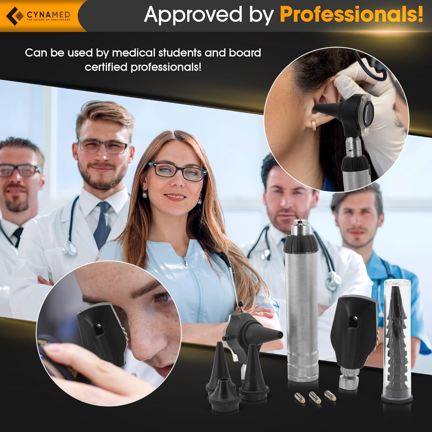 2-in-1 Ear Scope Set with Sight Chart and Carry Case X6653