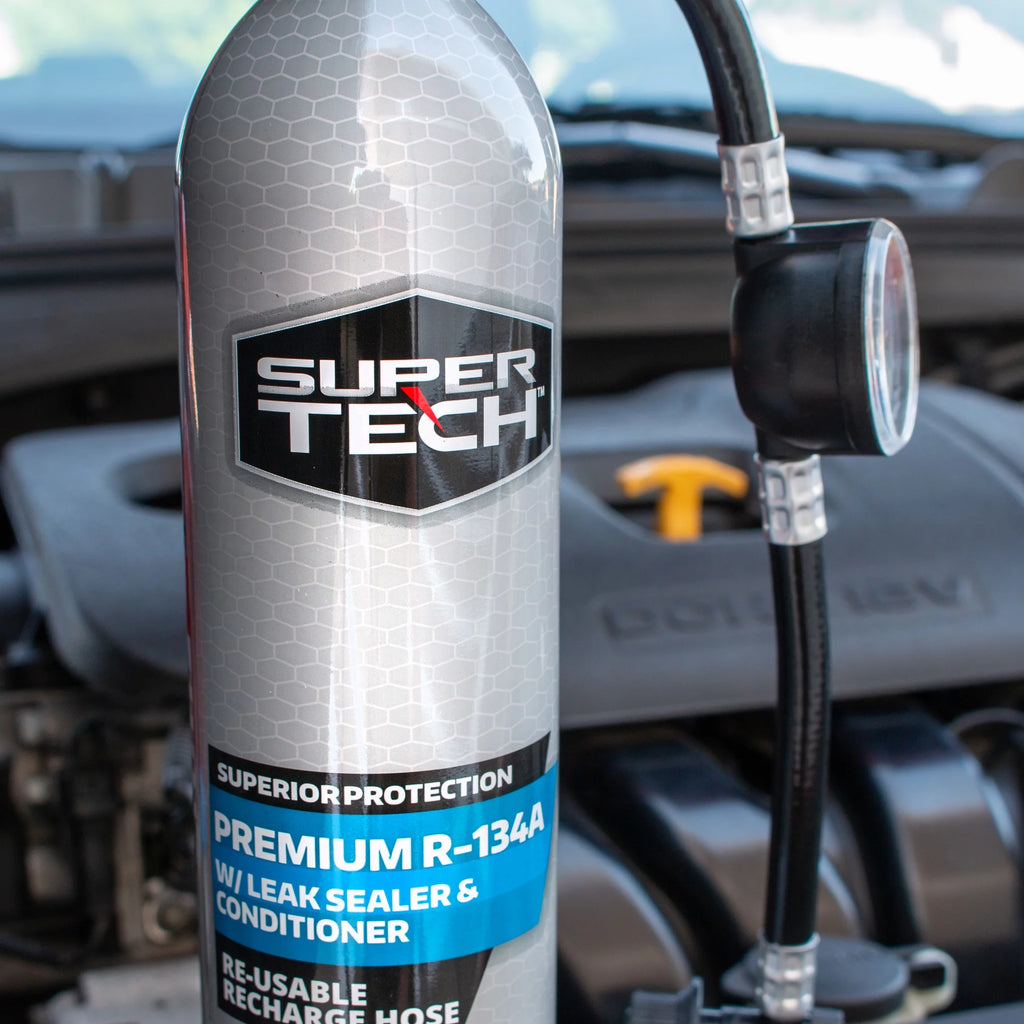 18 oz R-134a Automotive Refrigerant with Reusable Hose and Gauge Q3638