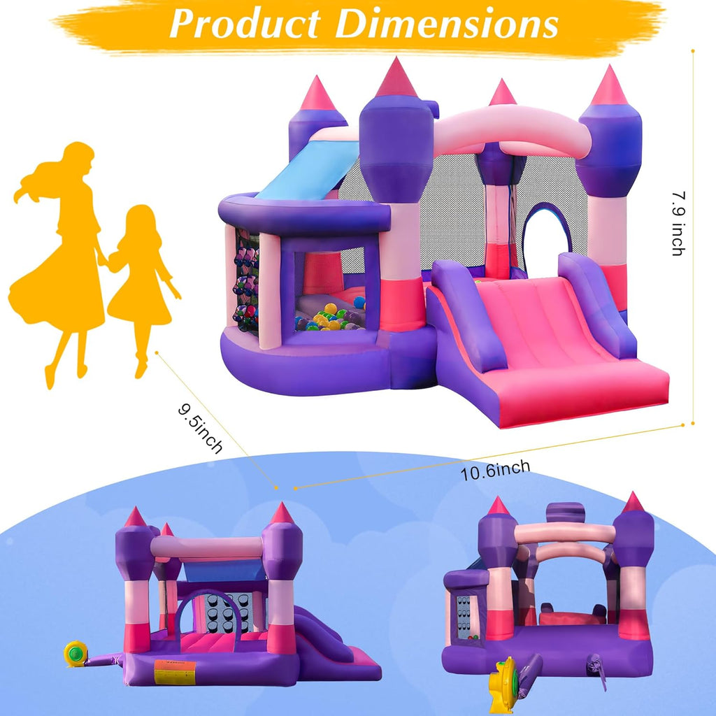 Inflatable Bounce House with Slide J643