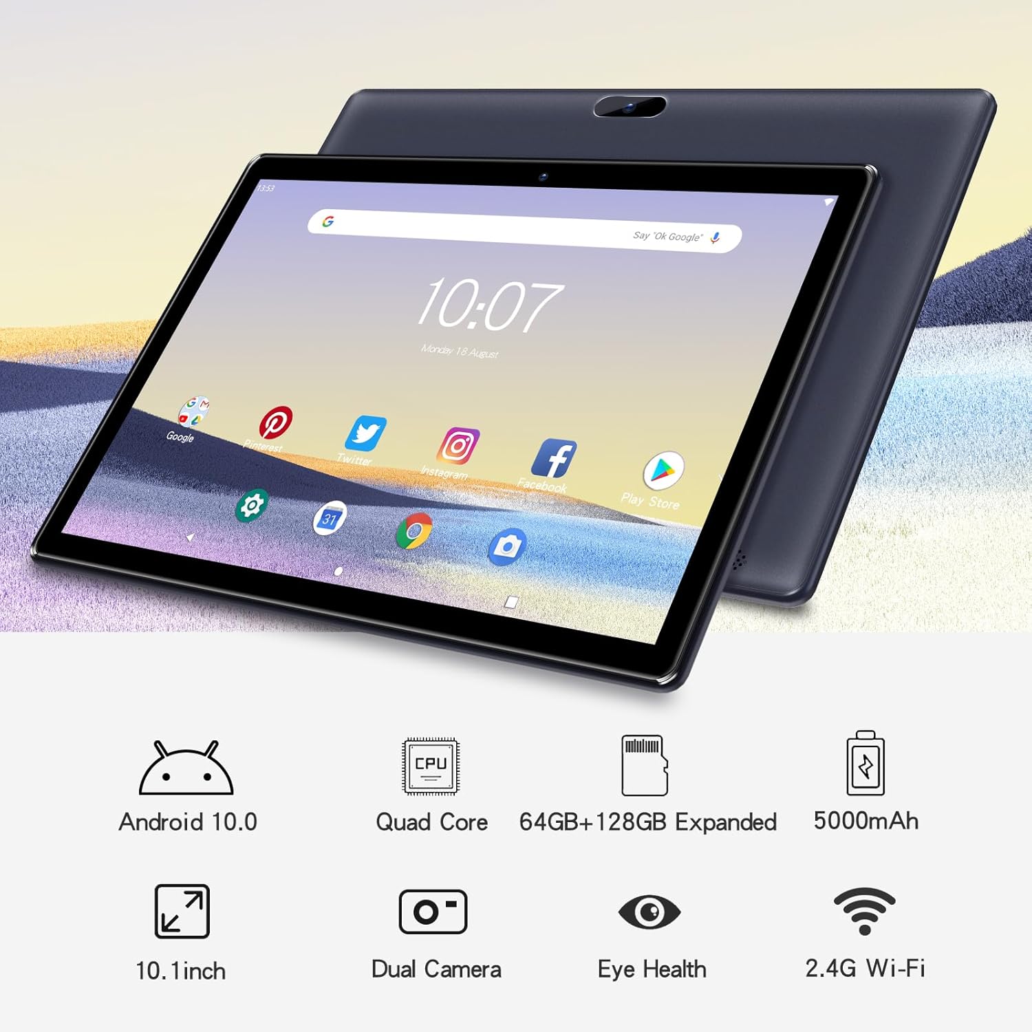 Android Tablet 10 inch 2 GB RAM 64GB IPS HD Display E5743