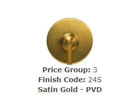 High Box Flange Satin Gold F40208