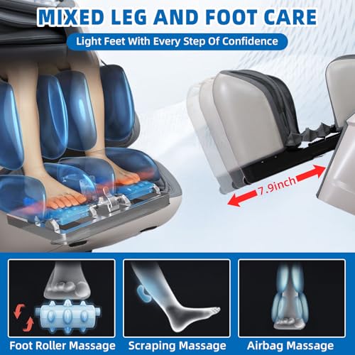 Black Full Body Massage Chair with Zero Gravity SL Track Q7748