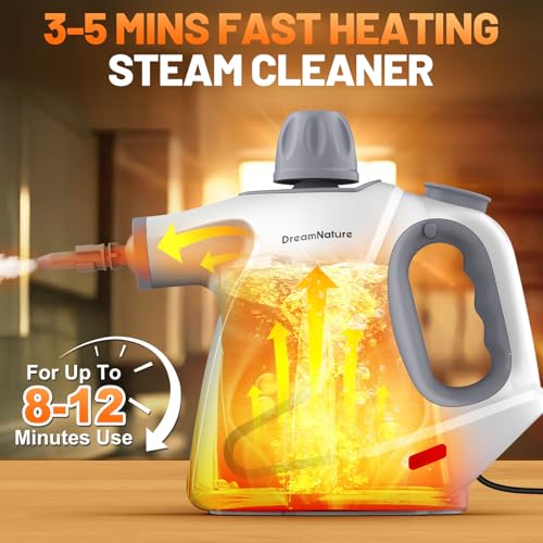 15.2OZ Handheld Pressurized Steam Cleaner with 11-Pieces Accessories J525