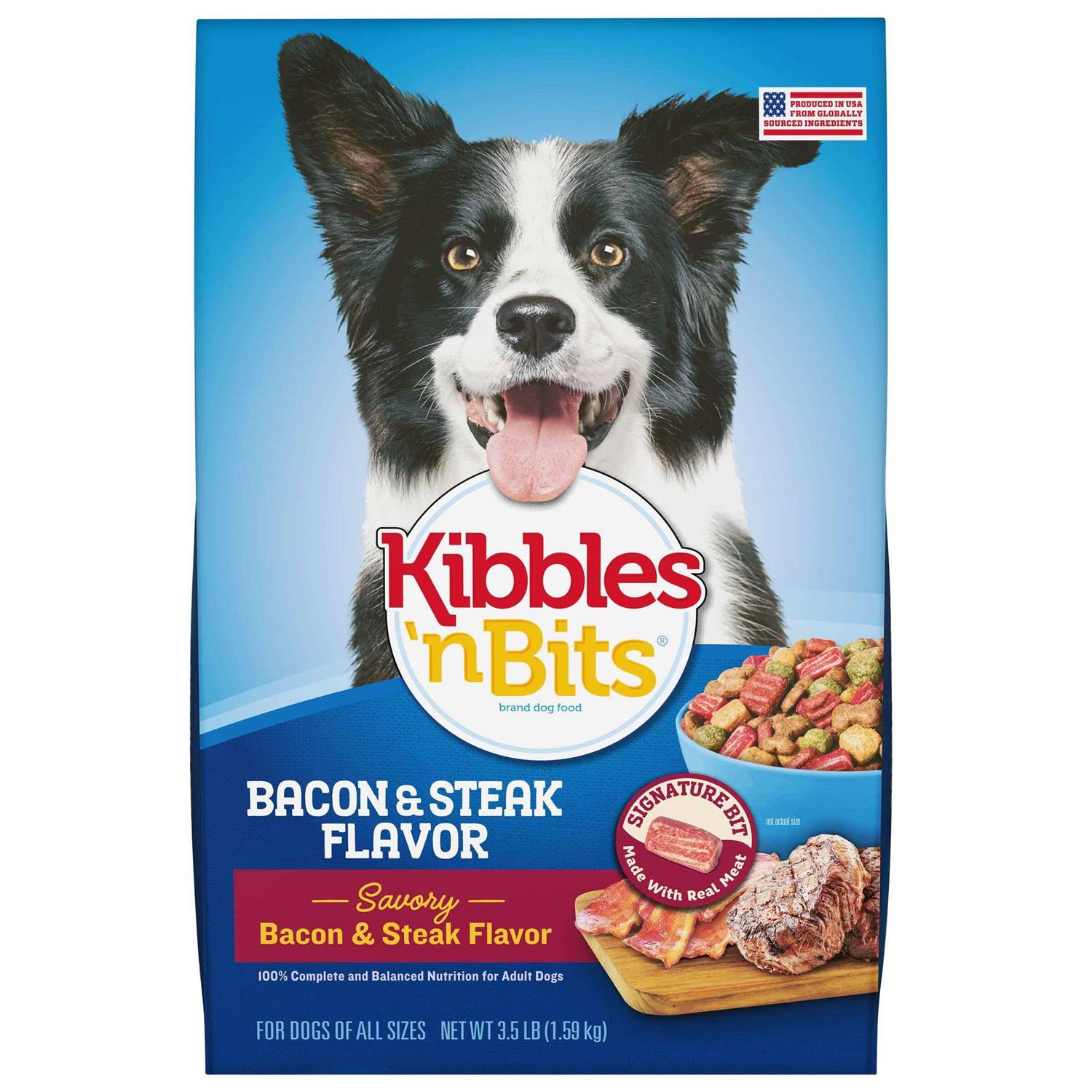 Bacon & Steak Dry Dog Food B90512