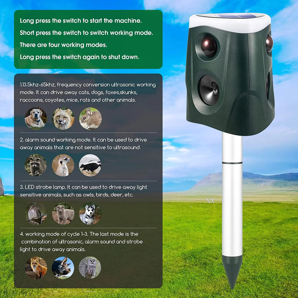 Ultrasonic Animal Repeller with PIR Sensor Z41001